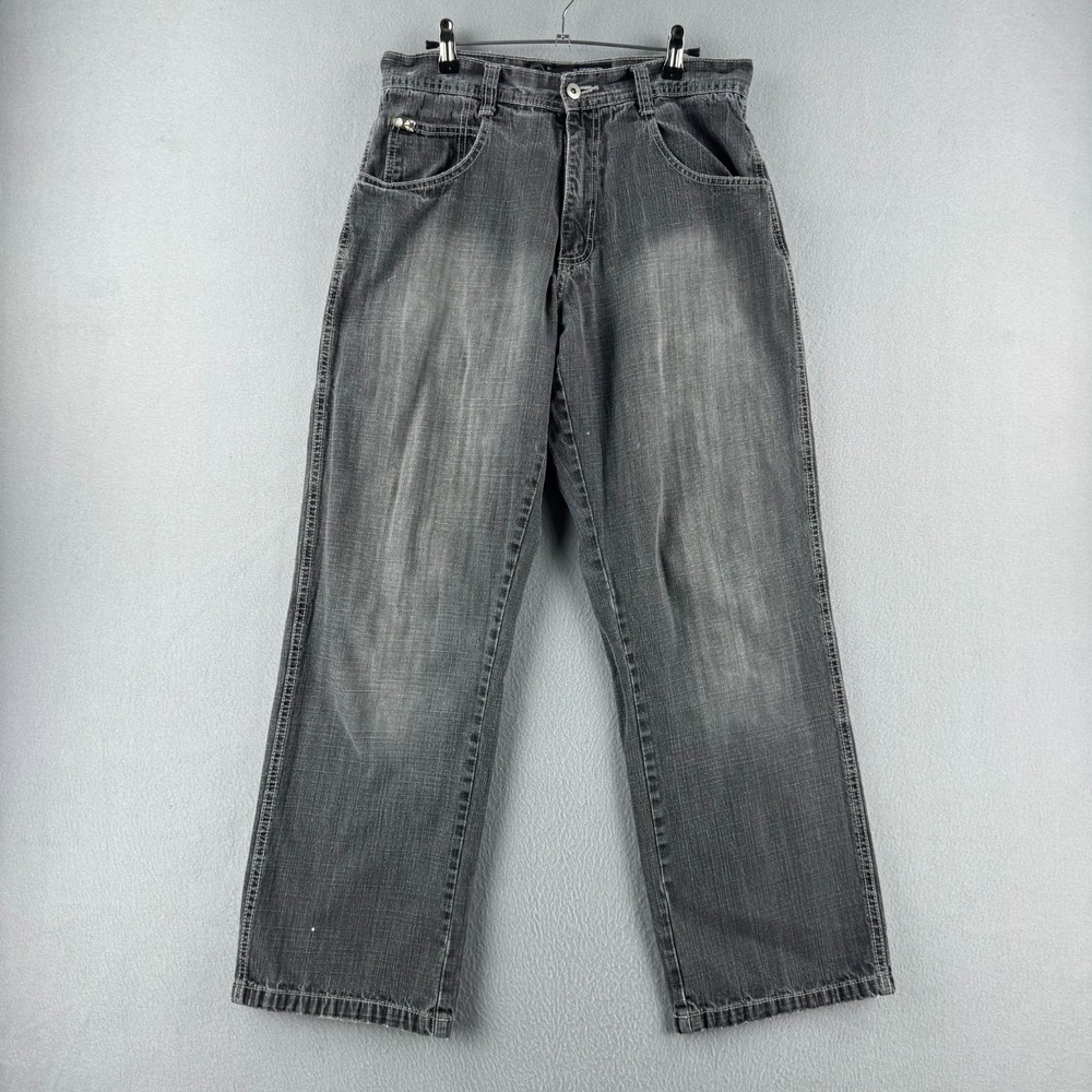 Vintage Southpole Jeans Mens 32 (Fits 31x30) Gray Denim Baggy Y2K Faded